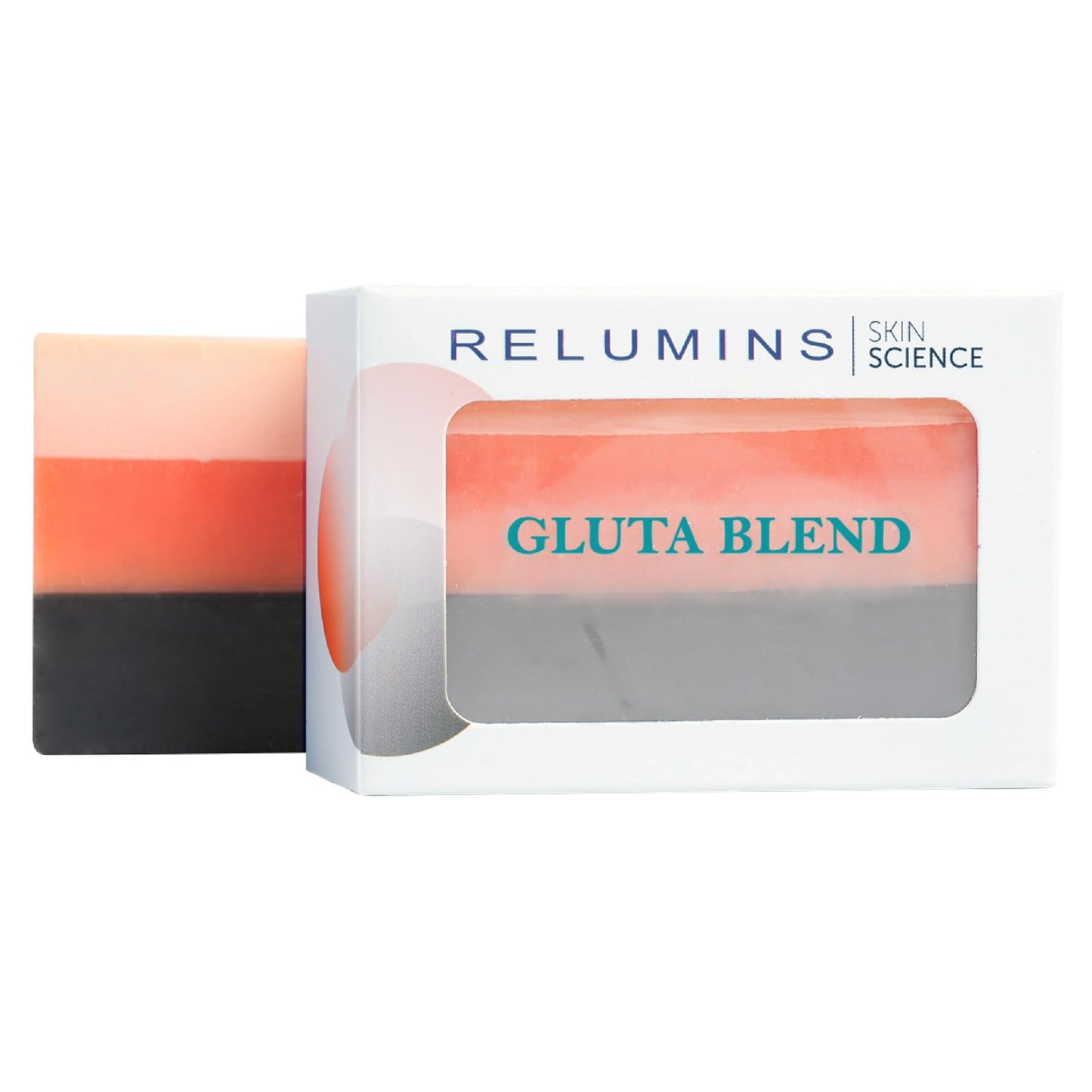 Relumins Premium 3-in-1 Glutablend Exfoliating Peeling Soap Bar, Skin Whitening Dark Spot Corrector, Anti-Aging Beauty Soap with Rosehips – Gentle Face & Body Cleanser 120g