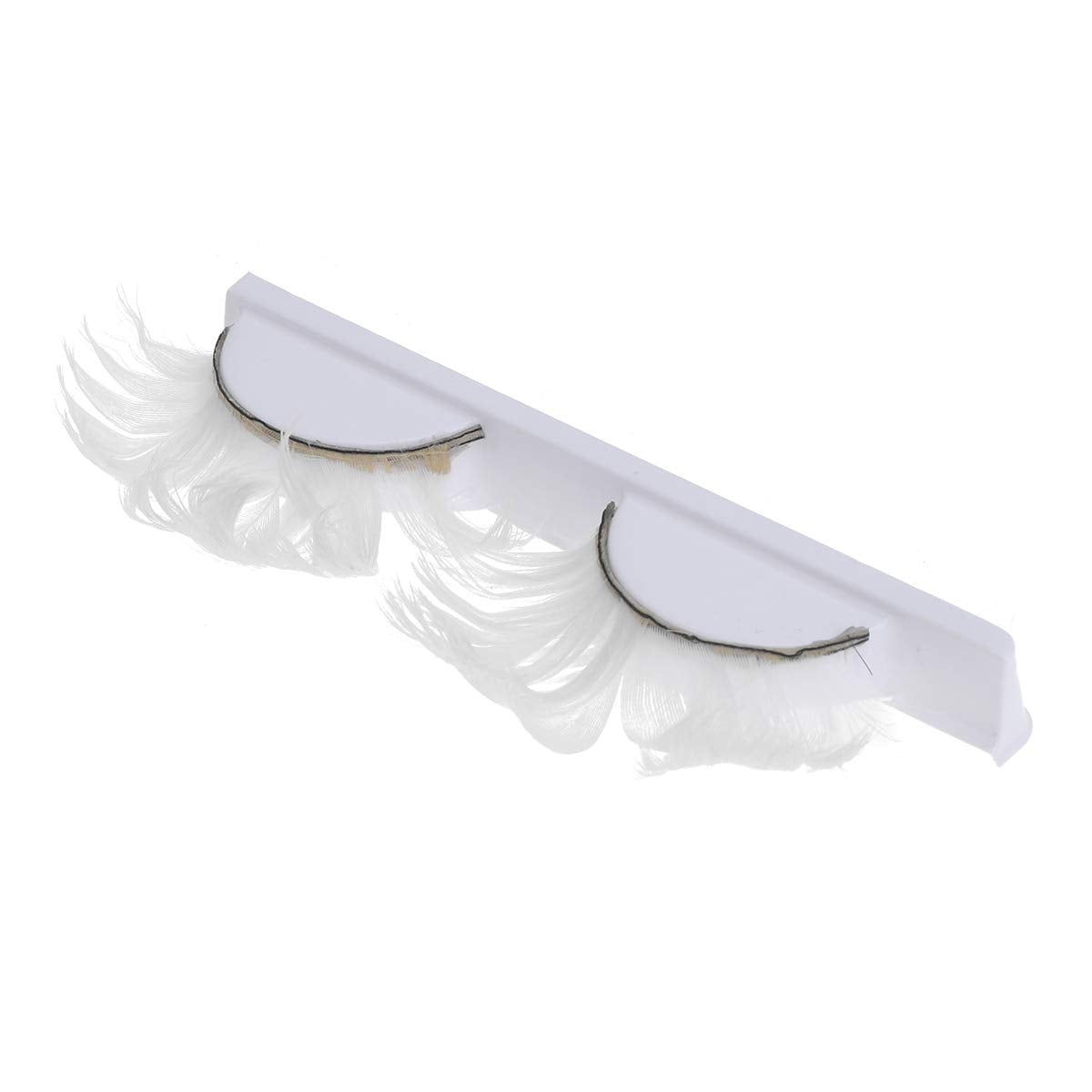 3 Pair False Eyelashes Fluffy White Eyelashes Extension for Halloween Party (White) False Lashes