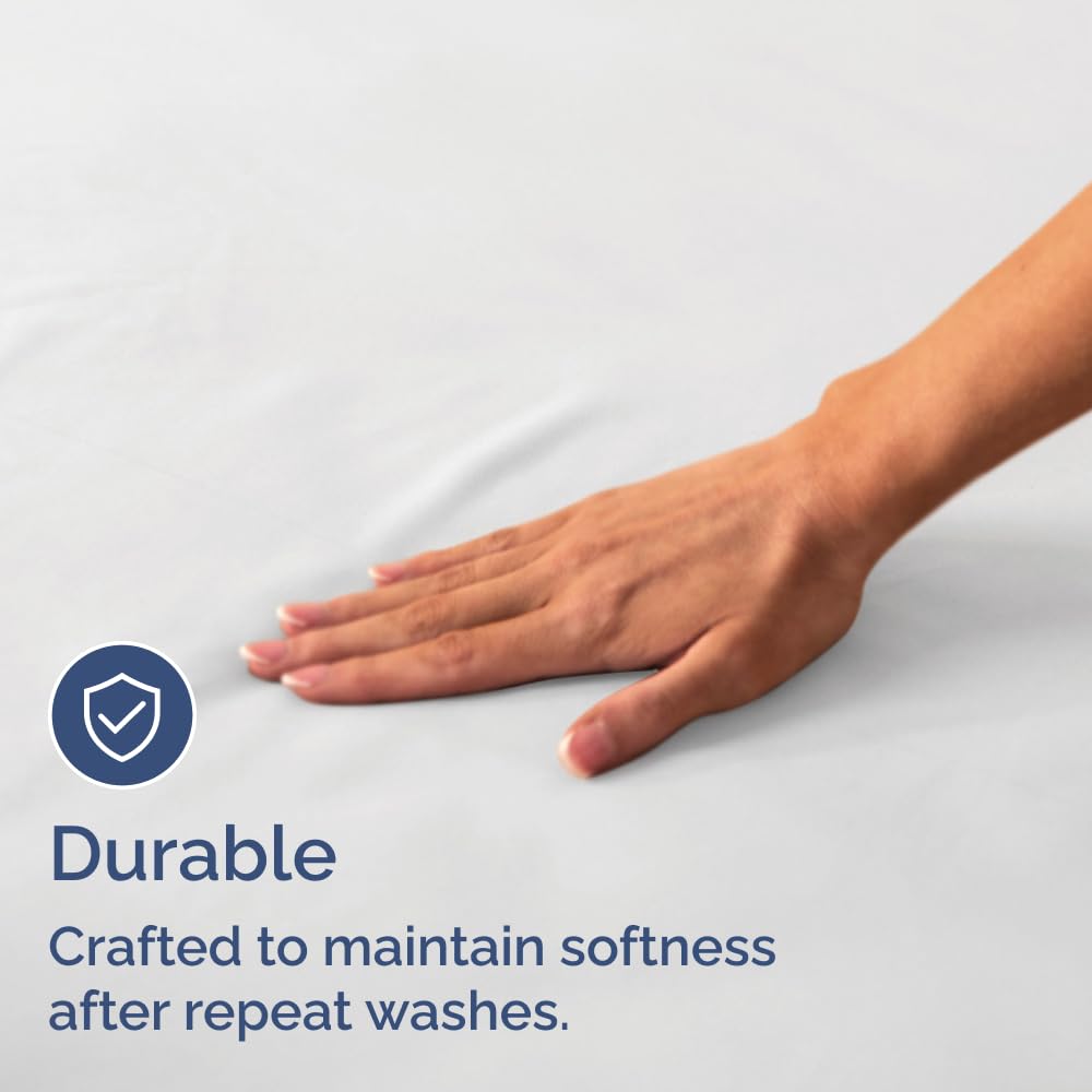 Bulk Case Pack of 20 Flat Sheets - (20) Twin XL Size Hotel Quality Top Flat Bed Sheets Only - Wholesale Bulk Bedding for Hotels, Spas & Airbnbs - Breathable, Cooling & Wrinkle Free - (Twin XL, White)