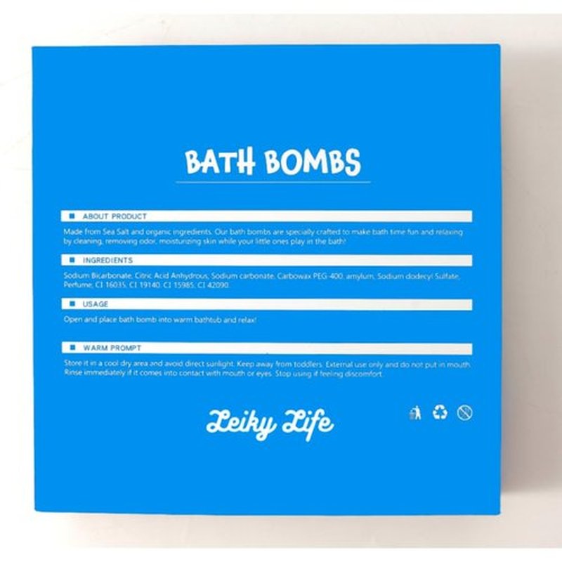 Leiky Life Princess Bath Bombs Luxury Fizzy Organic Natural Bath Bomb Gift Set Bubbling (Space), 1 Count (Pack of 9)
