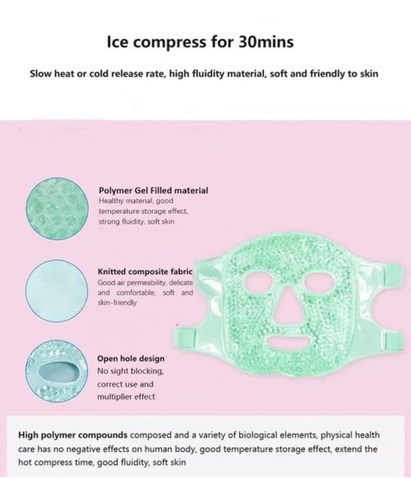 Gel Hot and Cold Face Eye Mask Ice Pack Reduce Face Puff,Dark Circles,Gel Hot Cold Compress,Face SPA for Woman Sleeping, Pressure, Headaches, Skin Care S, Face Ice Pack for Dark Circles & Face Depuffe