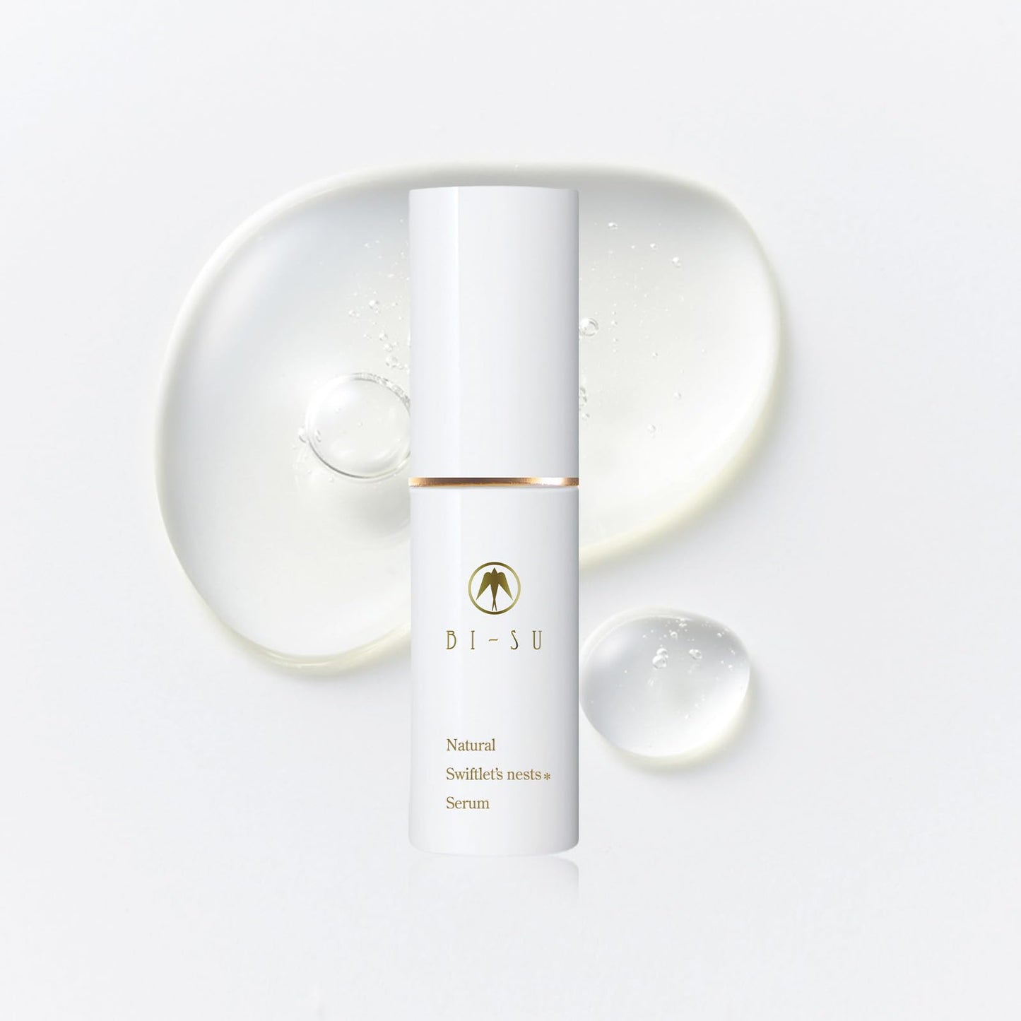 BI-SU Moisturizing Facial Serum with Bird's Nest Extracted Essence and Collagen, Japan Anti-aging Skin Care Experience, Maintain Elasticity, Instant Hydrating, No Oiliness, 1 fl.oz, 30ml