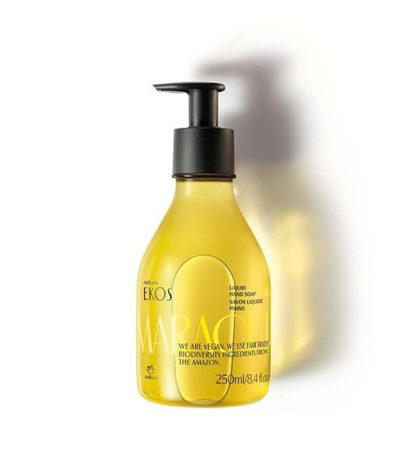 natura - Ekos Maracujá Relieving Liquid Hand Soap - 97% Natural - Maintains Skin pH - Essential Fatty Acids - Vegan Skin Care - Brazilian Beauty Secrets - Self Care & Hand Care - 8.4 fl oz (250ml)