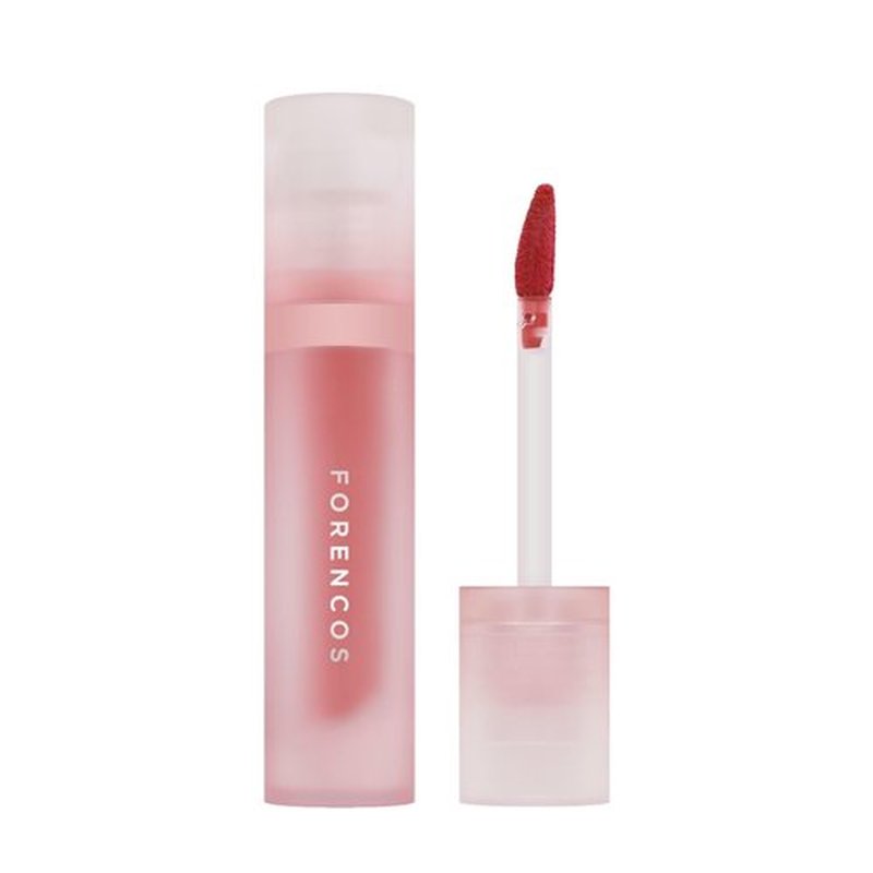 FORENCOS Bisou Velvet Lip Tint, Soft Easy Finger Smearing, High Pigmentation, Matte Finish, Non-Sticky, Smooth Coloring, Longwear (04 Cheri)