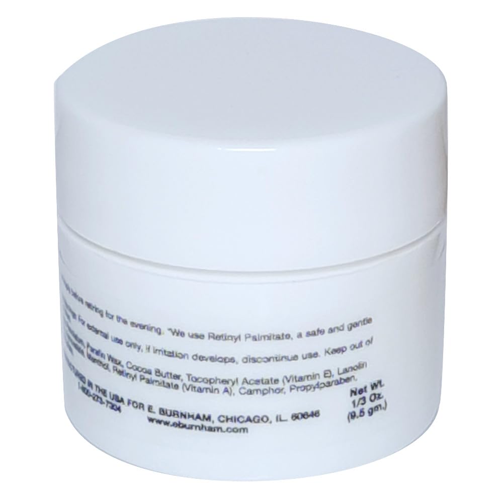 E. Burnham Retinol Lip Bliss 0.33 Oz. - Daily Hydrating Lip Balm with Vitamin E & Cocoa Butter – Smooth & Nourishing Formula