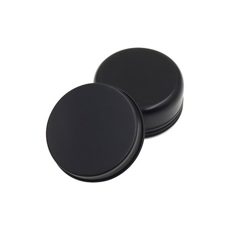 Aluminum Tin Jars Containers,ULIFESTAR Leak Proof Cosmetic Tin Jars Containers,Round Tin Cans with Lids,10PCS Black Cosmetic Sample Refillable Containers for Spice (1.76 ounces 57*27mm/2.24*1.06")