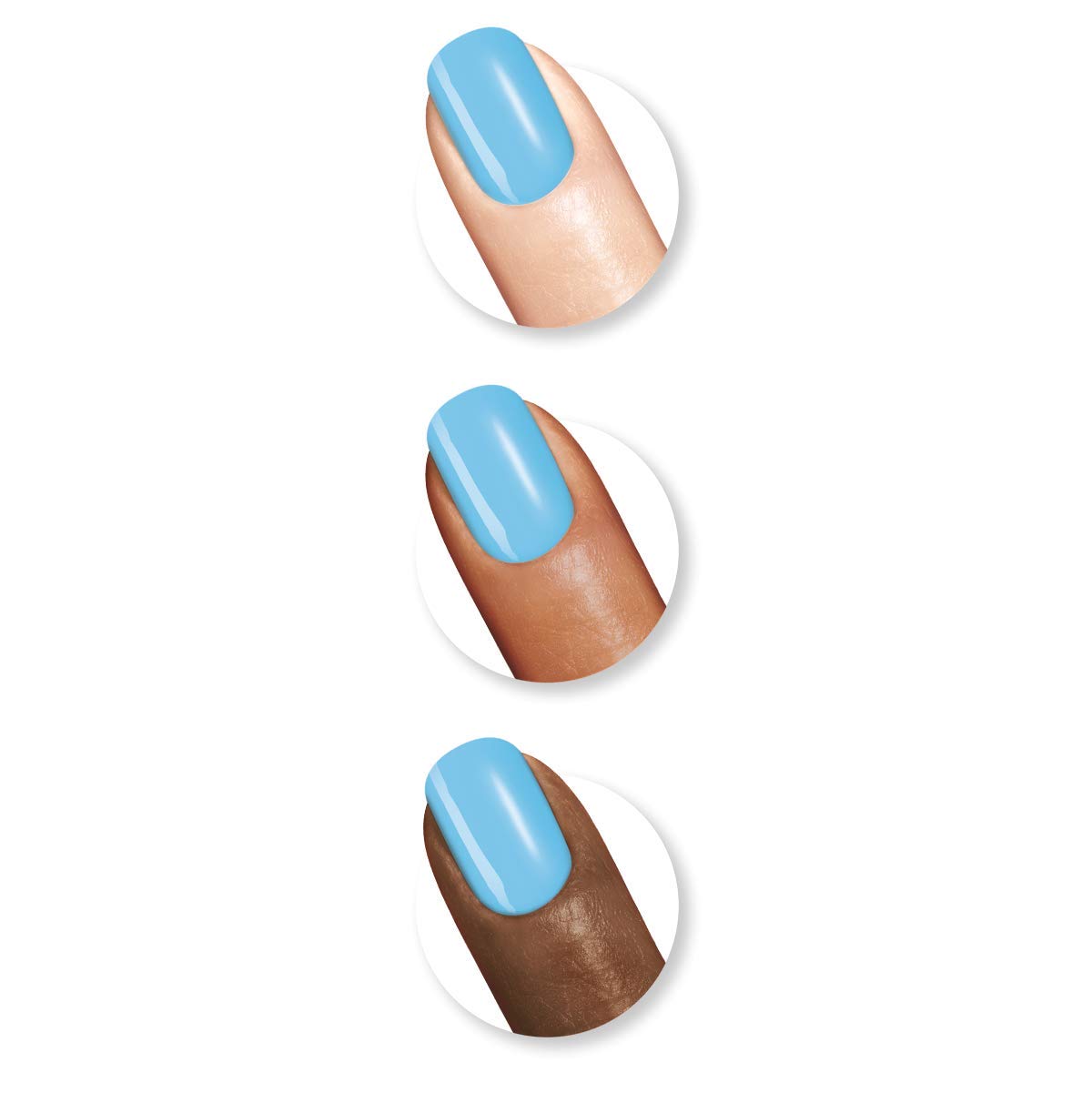 Sally Hansen Miracle Gel Nail Polish - Onyx-pected #849 with Shiny & Matte Top Coat Trio