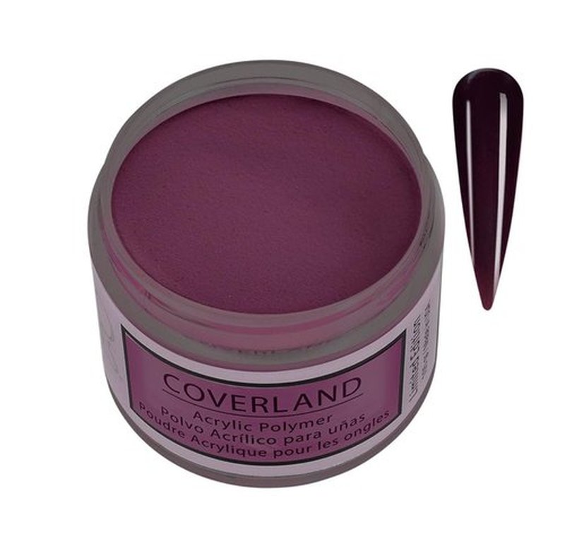 Tones Coverland Acrylic Nail Powder "Pour the Wine" - Limited Edition Acrylic Powder for Nail Design, Sculpting, and Masking Nail Bed Imperfections - Professional Acrylic Nail Supplies - (1.5 Oz)