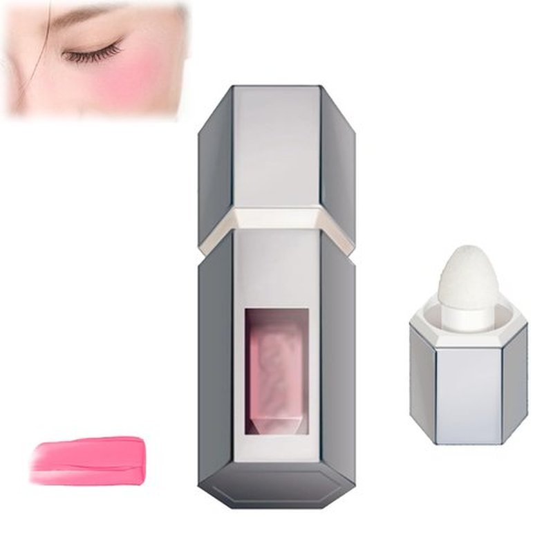 Aztk Liquid Blush, Aztk Jello Color Liquid Blush, Aztk Blush Highlight Contour 3 In 1, Liquid Blush with Sponge Head, Matte Nude Makeup Blusher Cream (Color03)
