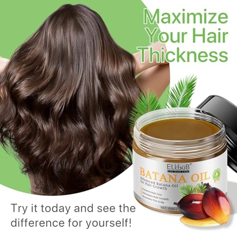 Raw Batana Oil for Hair Growth and Repair -100% Pure, Unrefined Oil from Honduran Rainforests Prevent Hair Loss and Enhances Hair Thickness in Men & Women