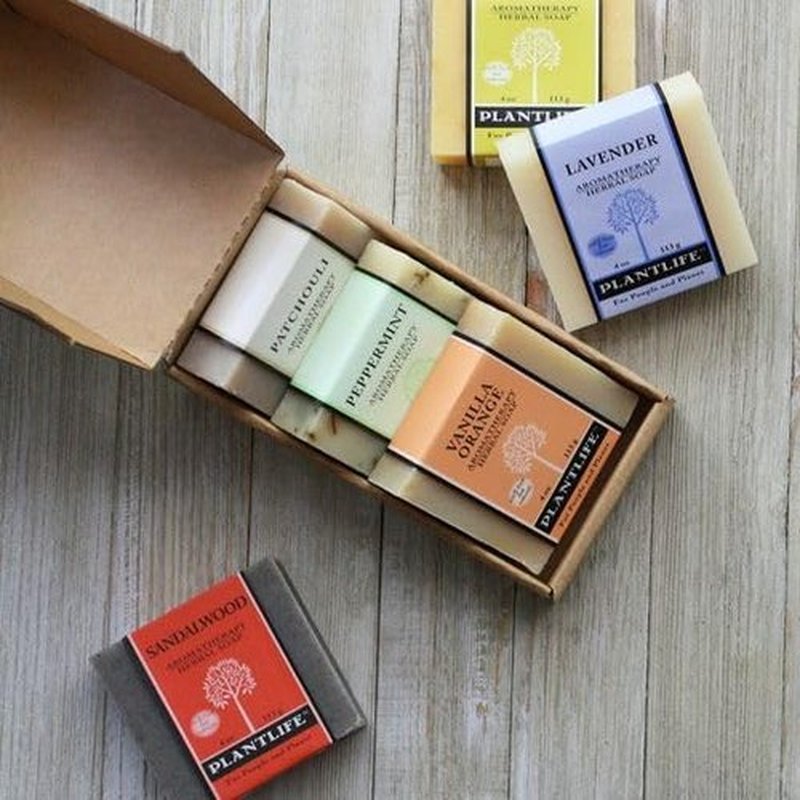 Plantlife Vanilla Orange 6-Pack Bar Soap - Moisturizing and Soothing Soap for Your Skin - Hand Crafted Using Plant-Based Ingredients - Made in California 4 oz Bar