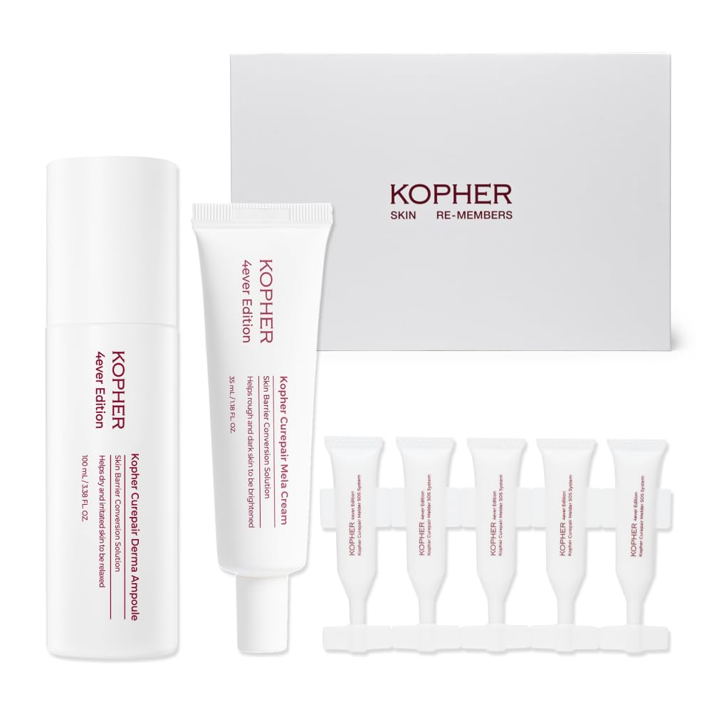 Kopher Barrier Repair Trio – Peptide & Niacinamide Skincare Set with Serum Mist, SOS Treatment & Cream, Hydrating, Soothing & Skin Barrier Care for Sensitive Skin, Korean Skincare