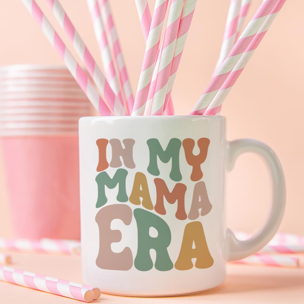 Fatbaby Mom Gifts Coffee Mug, Mothers Day Gifts For New Mom Pregnant Expecting Mama To Be, In My Mama Era Tea Cup 11oz