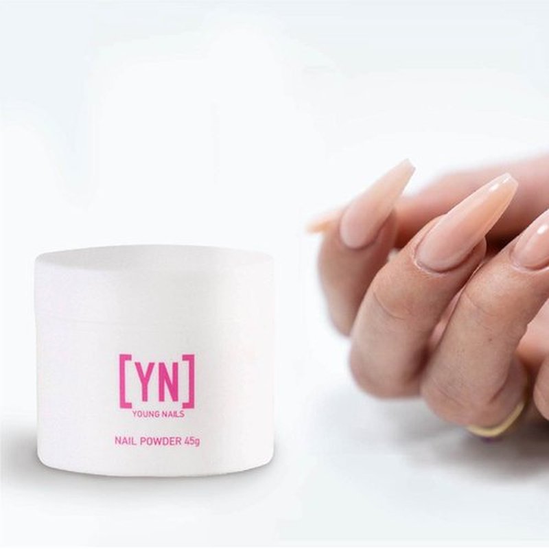 Young Nails Acrylic Cover Powder - Self-Leveling Acrylic Nail Powder, Clear Nude Pink White Acrylic Powder for Nail Extenstion, Professional Grade, Superior Adhesion, Color - Rosebud, 85g