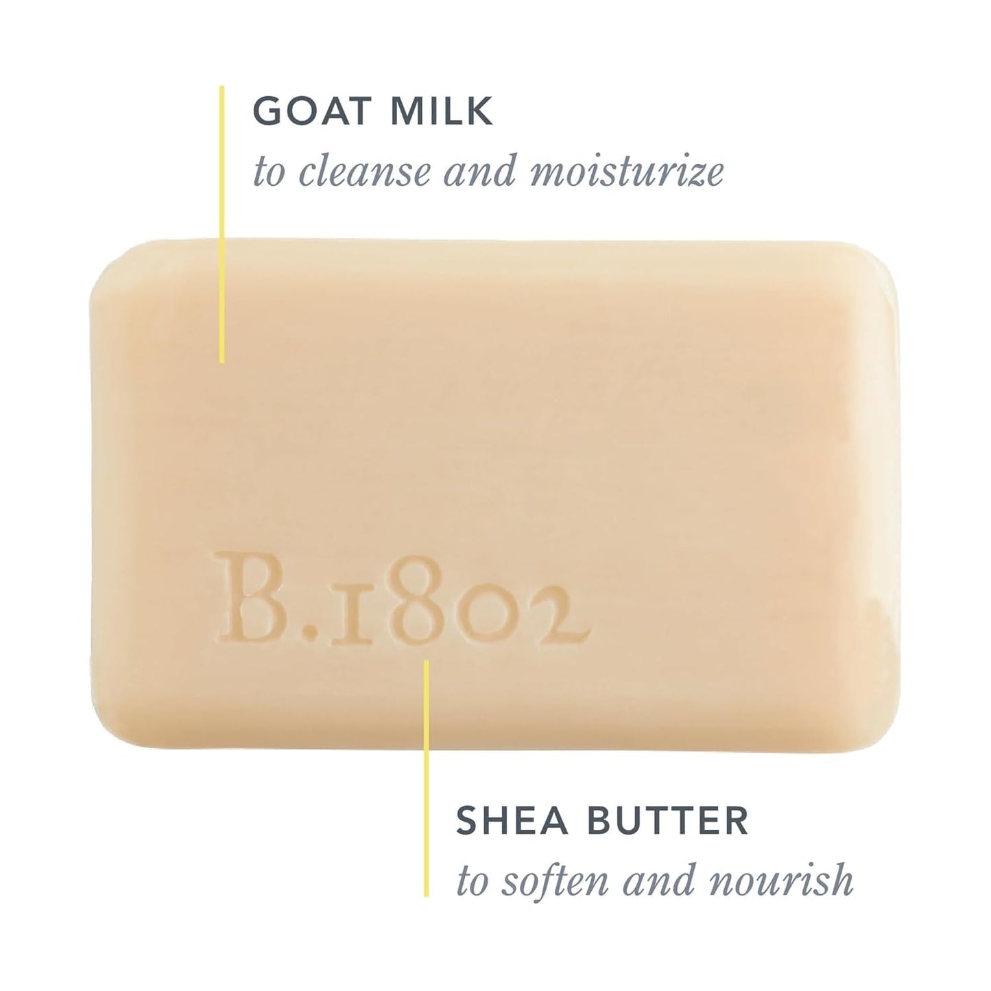 Beekman 1802 Coconut Cream 3-Pack Palm-Sized Bar Soap Set - Scented - 3.5 oz - Cleanses, Nourishes & Hydrates - Certified Microbiome Friendly - No Irritation - Good for Sensitive Skin