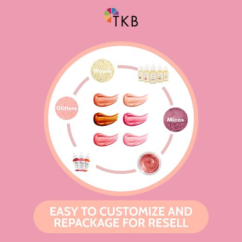 TKB Lip Gloss Base (Flexagel M) | Ready-to-Wear| Moisturizing, High Shine, Crystal Clear, Vegan and Cruelty free| Made in USA. (12 Pound (Pack of 1))