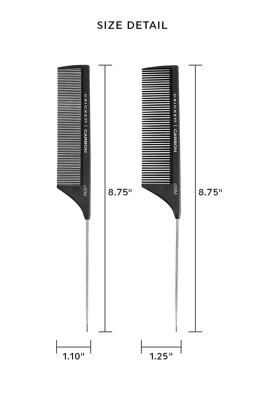 Professional Carbon Comb Set for Hair Styling – Anti-Static, Heat-Resistant, 4-Piece Variety Pack