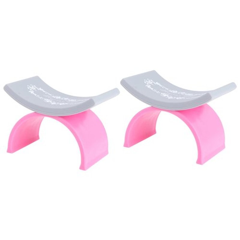 Beaupretty 2 Pieces Nail Arm Rest,Manicure Hand Pillow U Shape Cushion Pillow Professional Nail Rest Cushion Table Desk Station Manicure Tool(Pink,Pink)