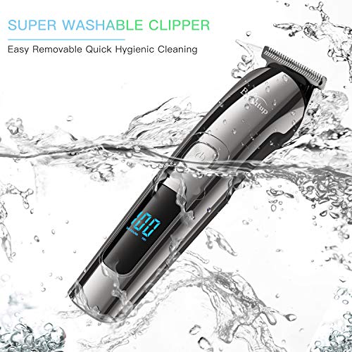 Brightup Beard Trimmer for Men - Electric Razor & Shaver, Cordless Hair Clippers Trimmers Set, IPX7 Waterproof Mens Grooming Kit for Shaving Face, Mustache, Body, Ear, Nose Hair Trimmer, Gifts for Men