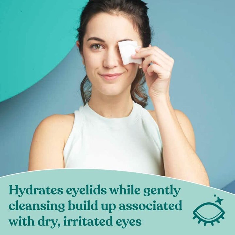 Biotrue Micellar Eyelid Cleansing Wipes - Fragrance-Free Hydrating Eye Care | 30 Count (Pack of 2)