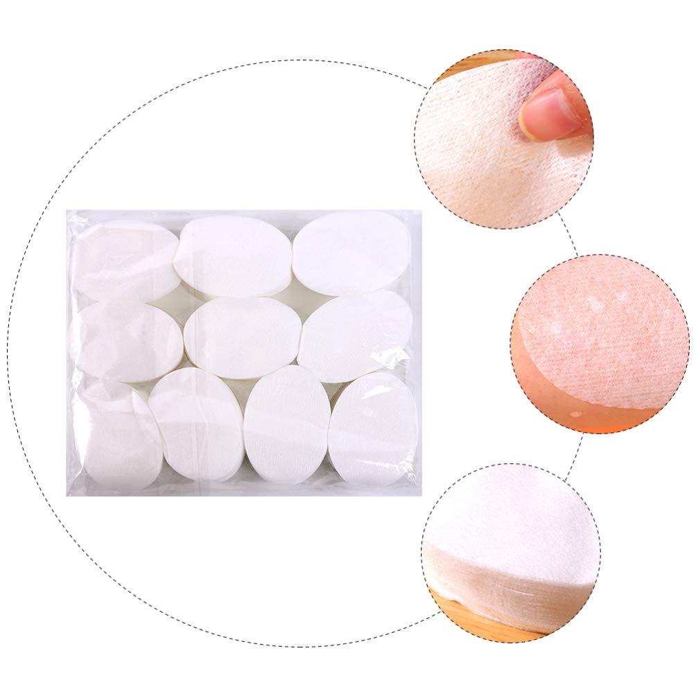 Lurrose Eye Covers For Facials: 1000pcs Oval Eye Cover Sheet - Disposable Non Woven Cotton Skin Care Cosmetic Facial Paper Sheet Toner Lotion Paper