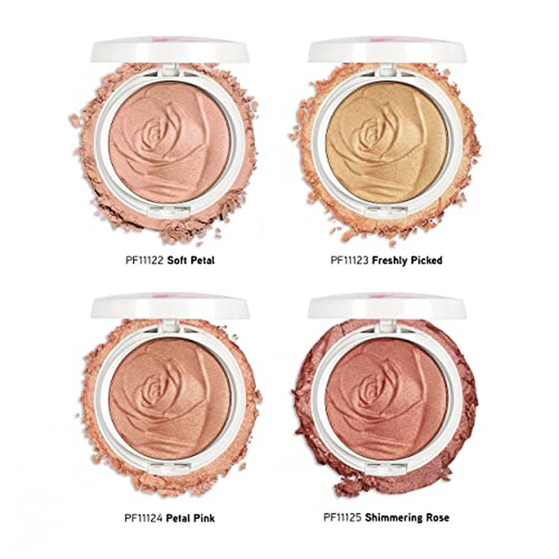 Physicians Formula Rosé All Day Highlighter Blush Face Powder, Shimmer Petal Glow, Pink Soft Petal, Dermatologist Tested, Clinicially Tested