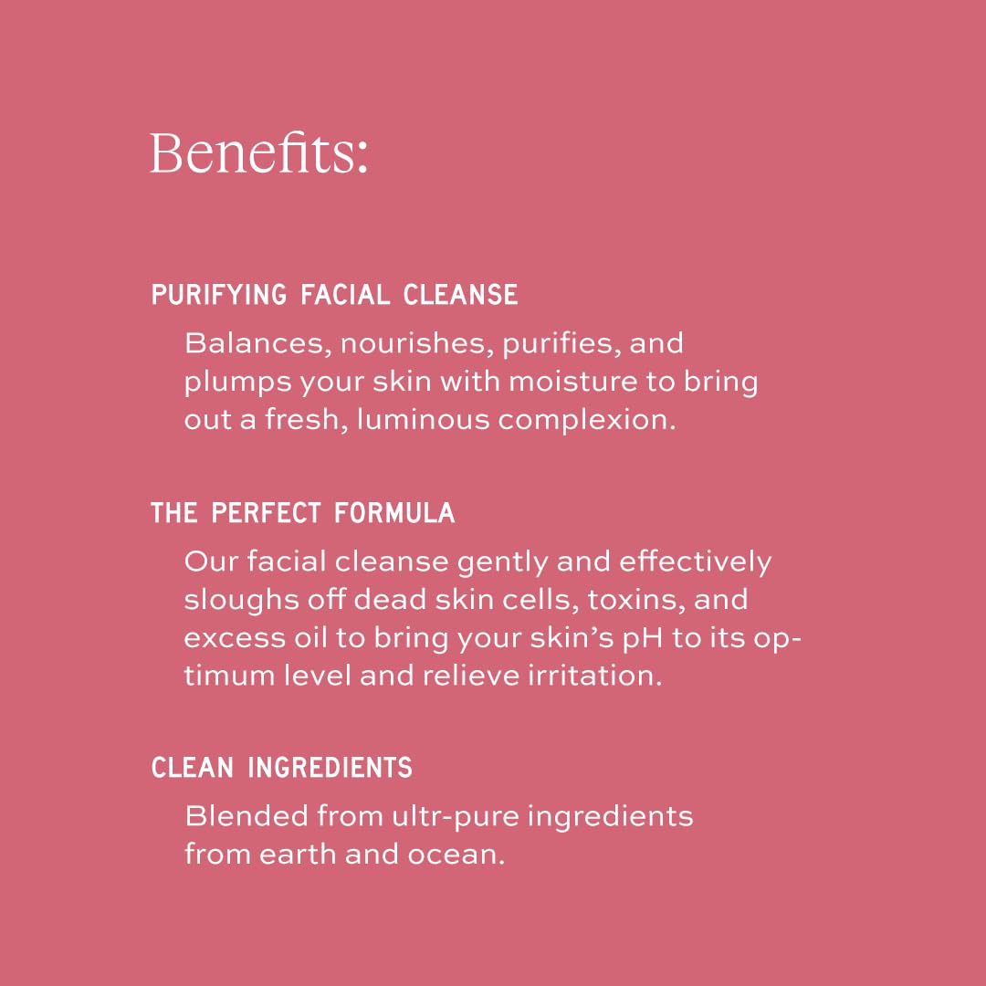 Aleavia Purifying Facial Cleanse – Fragrance-Free Organic & All-Natural Prebiotic, Vegan Face Wash – Nourish your Healthy Skin Microbiome – 8 oz.
