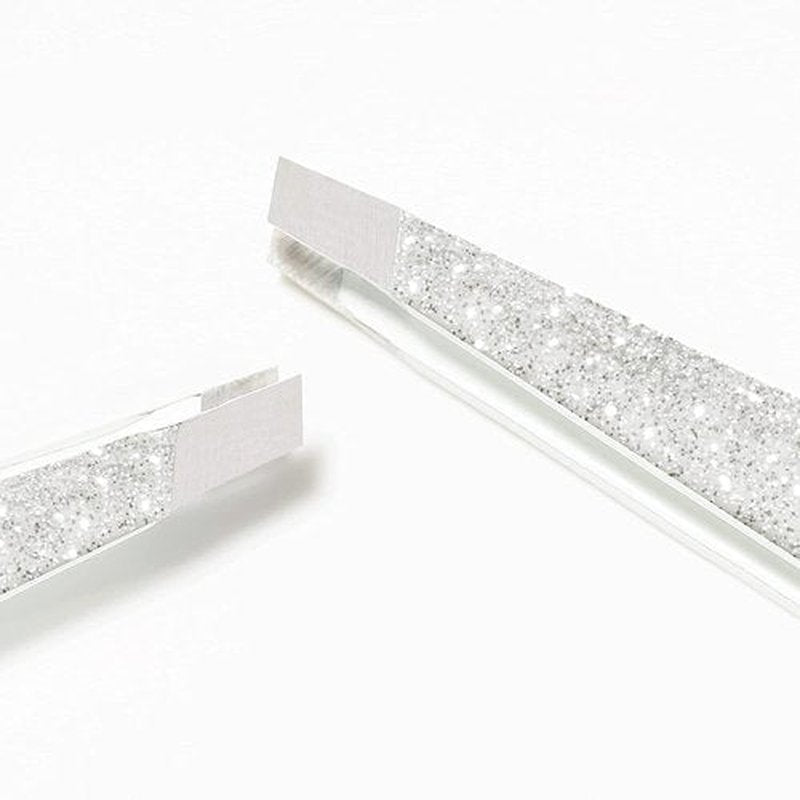 Tweezerman Exclusive Moon Dust Slant Tweezer - Hair Removal Tweezers, Stainless Steel
