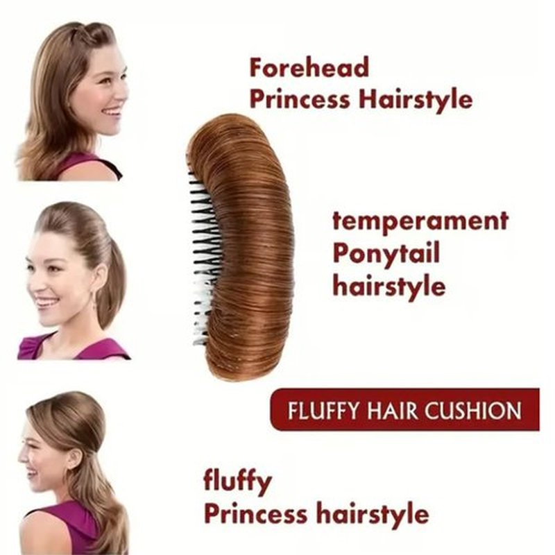 Invisible Fluffy Hair Pad, 2025 New Bump It Up Hair Accessory Volume Clip, Natural Fluffy Hair Bumps for Volume Insert, Invisible Fluffy Hair Pad Blonde for Women Girls (4pcs)