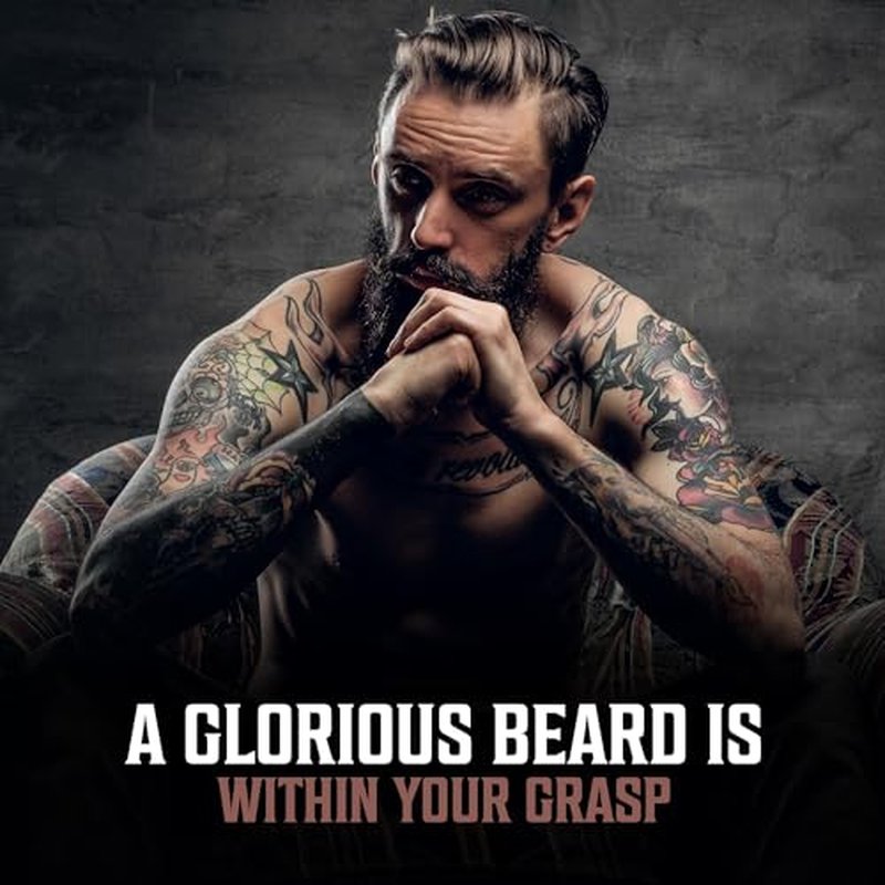 Viking Revolution Unscented Beard Oil for Men - Natural Mens Beard Oil with Argan Oil and Jojoba Oil - Beard Softener, Strengthens and Moisturizes - Beard Conditioner for Men (Unscented, 1 Pack)