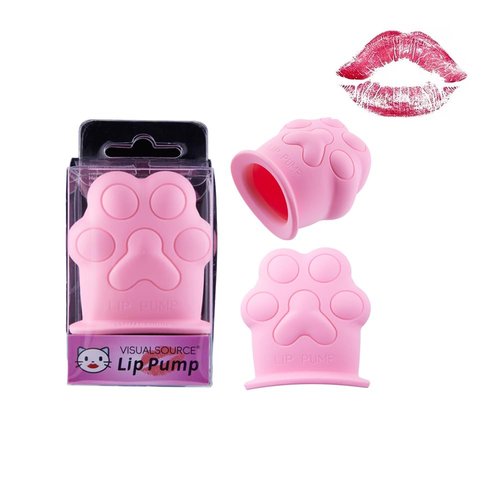 SFBBCLOZ Lip Plumper Cute Silicone Cat Paw Lip Pumper Device Quick Natural Lip Enhancer Tool Fuller Lip For Beauty Gadgets Sexy Lip Mouth (Pink)