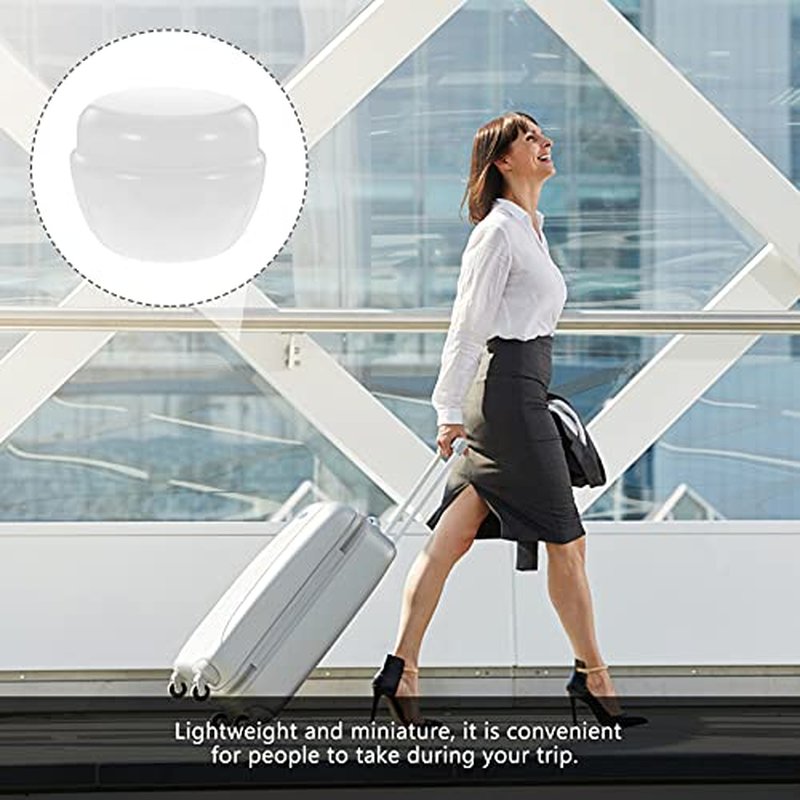 HONMEET 12pcs Plastic Cream & Milk Box Cosmetic Containers Cosmetic Sample Jars Travel Containers for Creams Round Container with Lid Lotion Container Cosmetic Cream Containers White