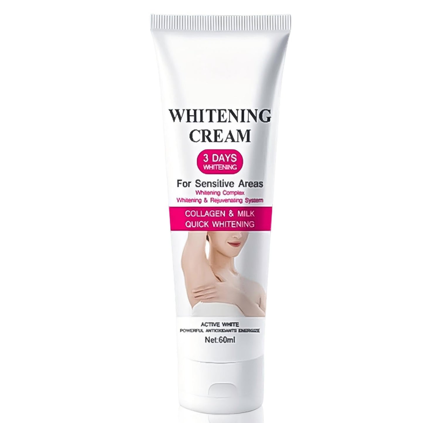 JoanofArc Skin Cream for Intimate Area Skin Bleaching Cream Whitening Cream Enriched with Collagen and Milk, Moisturizing and Hydrating Skin Lightening Cream for Underarms, Knees, Elbows
