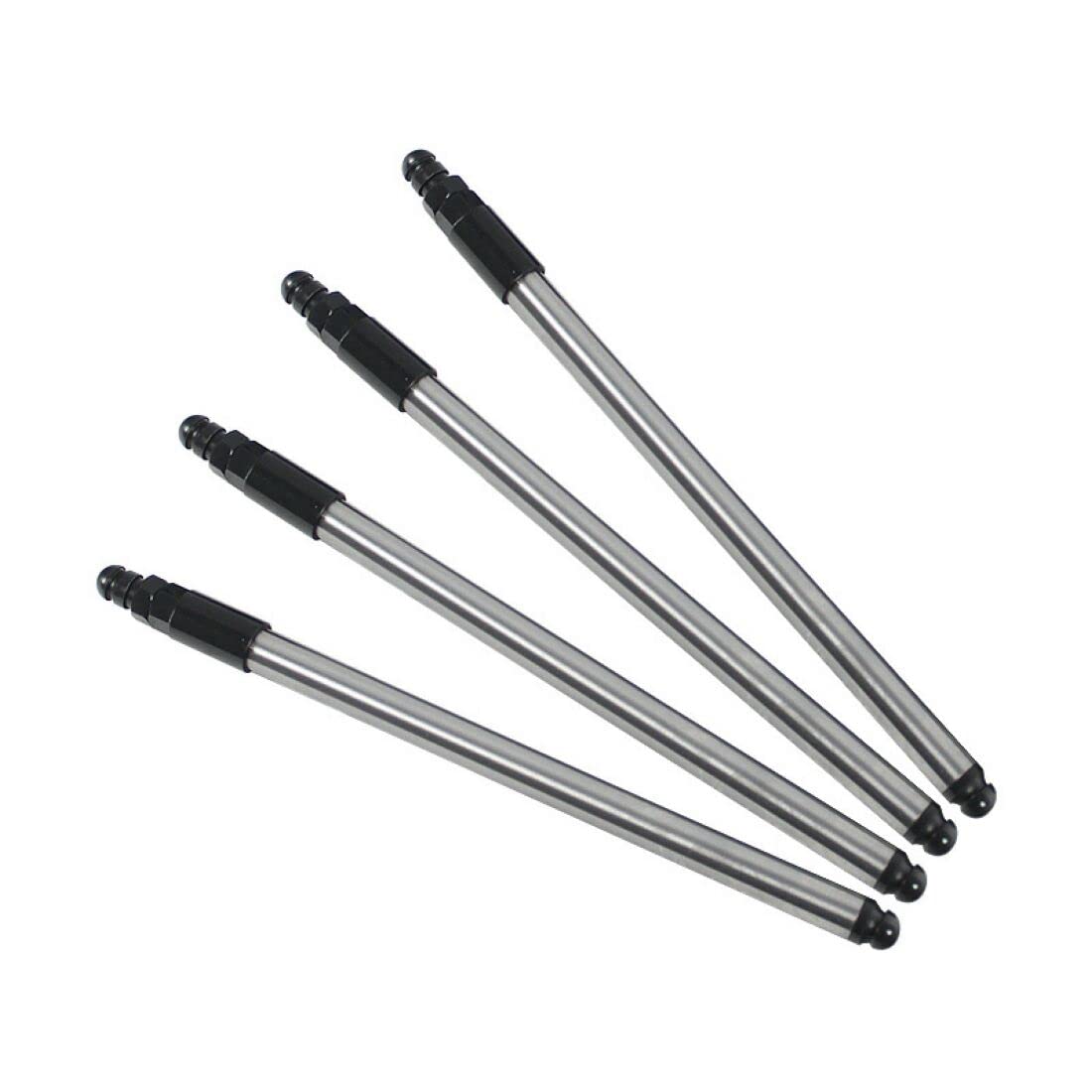 Complete Adjustable Pushrods & Cover Kit Chrome Push Rod Kits Set Replacement for 1999-2017 Harley Davidson Twin Cam 99-17(excludes 2017 Touring)