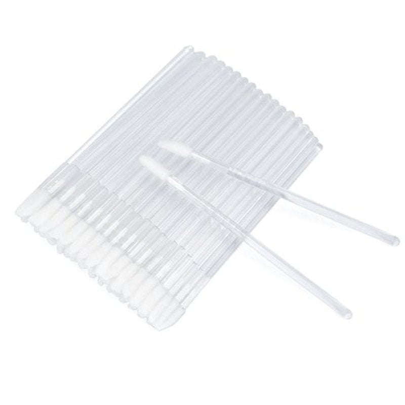 200PCS Lip Gloss Applicators,Disposable Lip Brushes Lipstick Gloss Wands Applicator Perfect Makeup Tool Kits (Transparent)