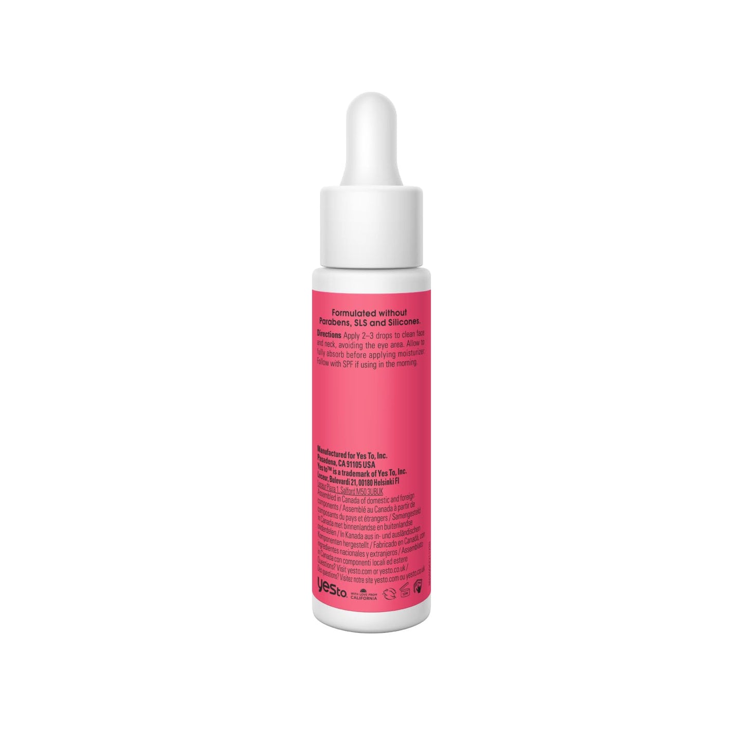 Yes To Grapefruit Treatment Serum, Brightening Lightweight Formula To Loosen Dead Skin Cells, Smooth Complexion & Tone Skin, With Vitamin C & PHAs, Natural, Vegan & Cruelty Free, 0.95 Fl Oz