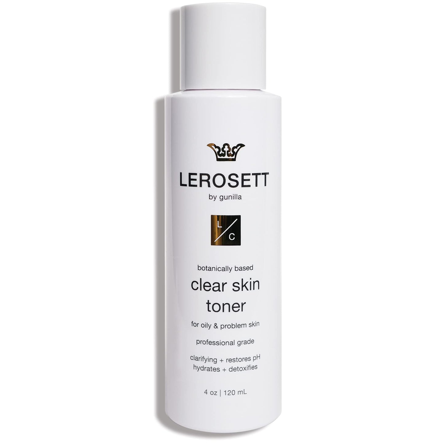 LEROSETT Toner for Clear Skin Aloe Vera Based Toner with Glycolic Acid & 10 Calming Botanicals Helps Reduce Irritation, Future Blemishes, Blackheads, and Tightens Pores, Natural, Vegan - 4 oz