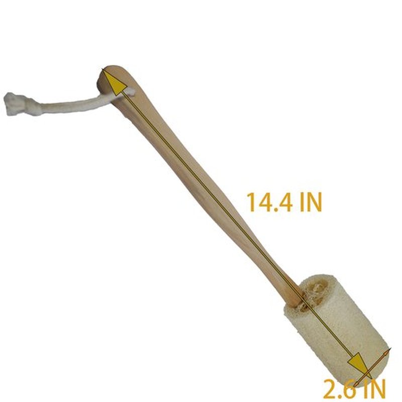 Back Loofah Scrub Loofah Sponge Long Handle Loofah Shower Bath Brush On a Stick Body Scrub Brush Scrubber Loofah Exfoliating Body Eco-Friendly Sponge