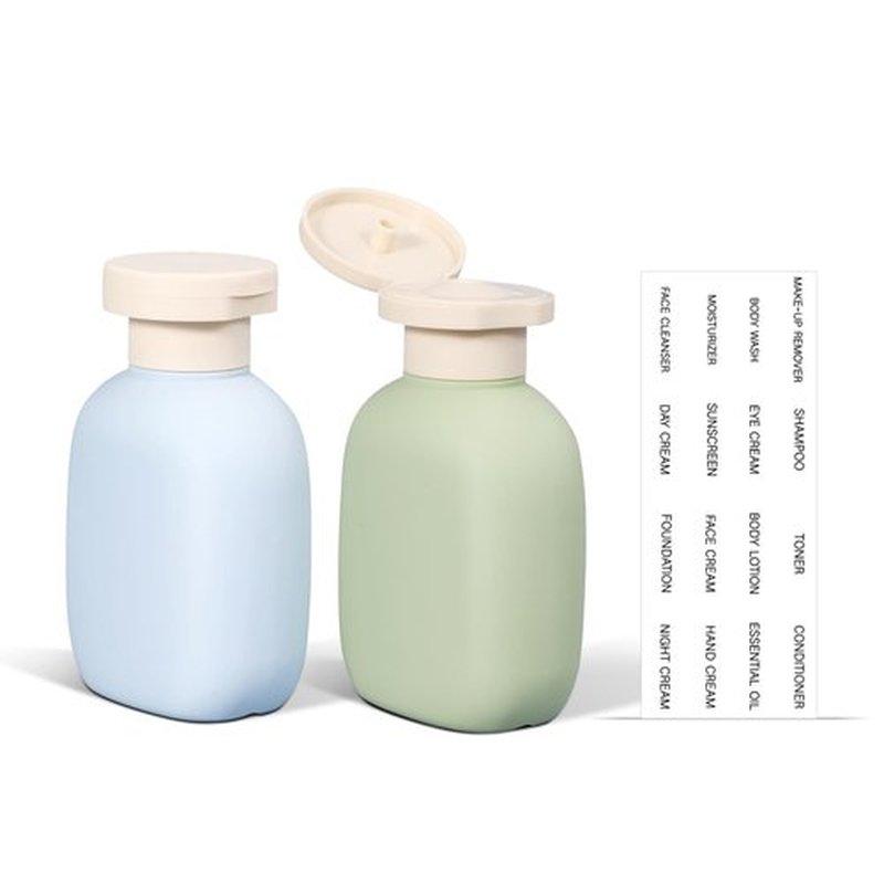 ASEVAT 3.4oz Travel Bottle with Flip Cap, Leak Proof Squeeze Bottles, Refillable Plastic Travel Containers for Creams, Lotion, Foundation, Shampoo, Conditioner