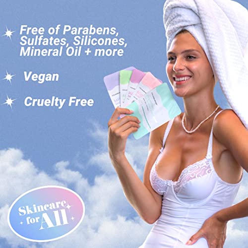 ParadiseGal Anti-Wrinkle Face Masks (10-Pack) Korean Skincare Infused with Collagen, Green Tea, Glutathione, Niacinamide & Ceramide - Hydrating Solution for Smooth, Youthful Skin