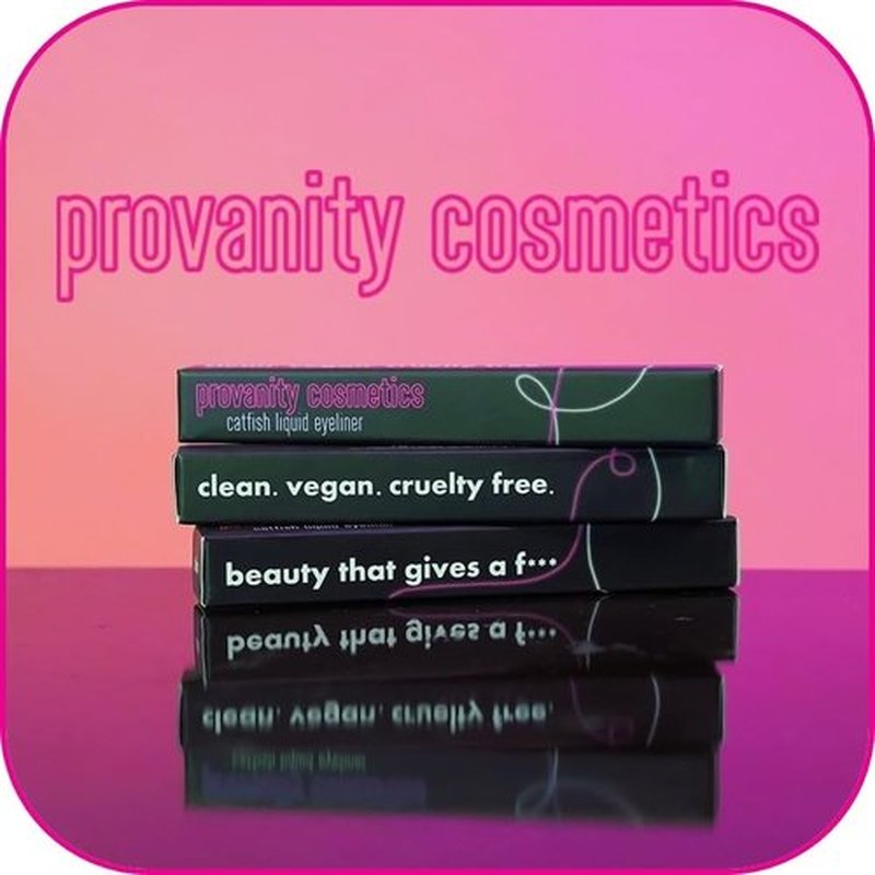 Provanity Cosmetics, Catfish Liquid Eyeliner, Smudge-Proof & Transfer Resistant, Waterproof, Clean, Vegan Formula - Blackout (Black)