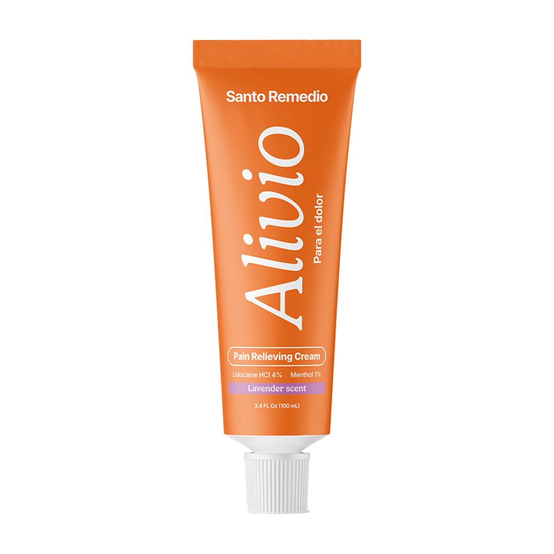 Santo Remedio Pain Relief Cream with Lidocaine & Menthol, Fast-Absorbing Non-Greasy Topical for Joint & Muscle Pain, Joint Support with MSM & Glucosamine, by Dr. Juan Rivera