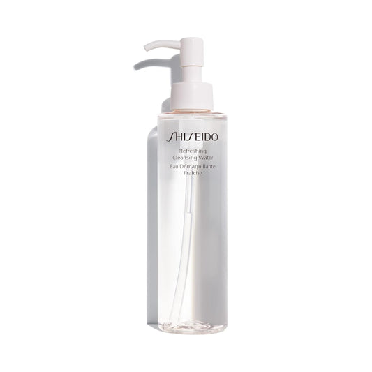 Shiseido Refreshing Cleansing Water 180 mL - Water-Based Makeup Remover, Non-Comedogenic