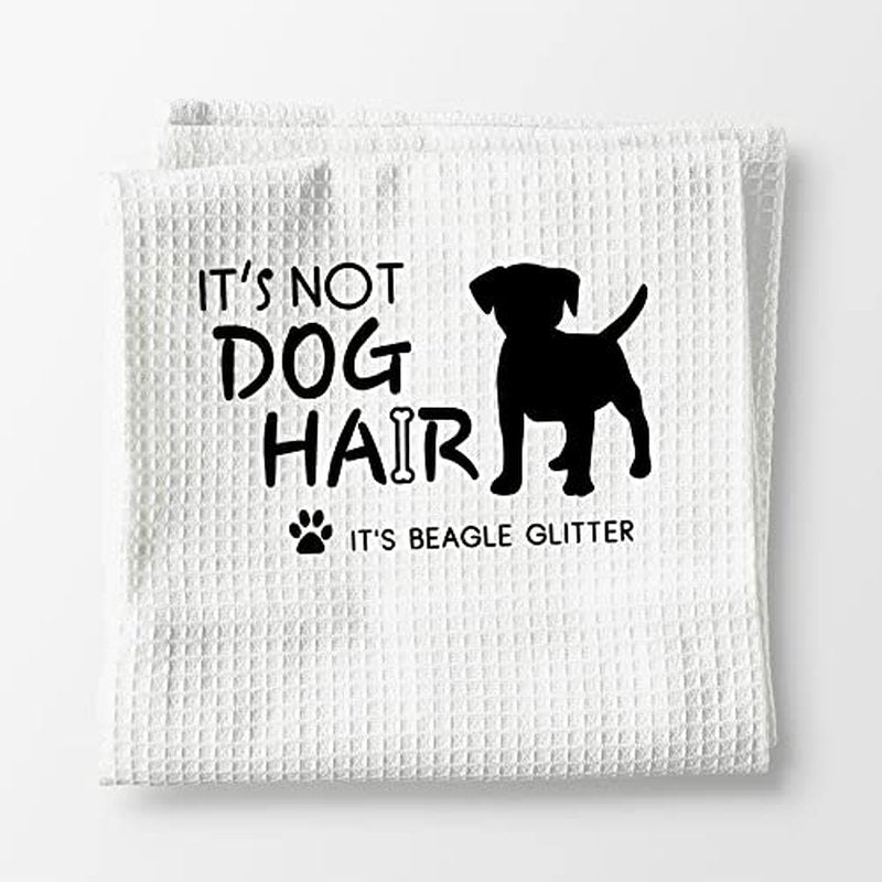 It’s Not Dog Hair It’s Newfie Glitter Hand Towels Kitchen Towels Dish Towels,Fall Funny Dog Decor Towels,Dog Lovers Dog Mom Girls Women Gifts