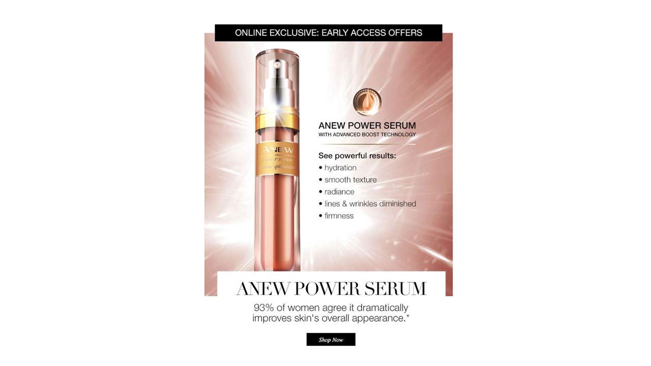 Anti-Aging Power Serum 1 oz – Firming & Smoothing Formula with Advanced Boost Technology for Fine Lines, Wrinkles, and Radiant Skin