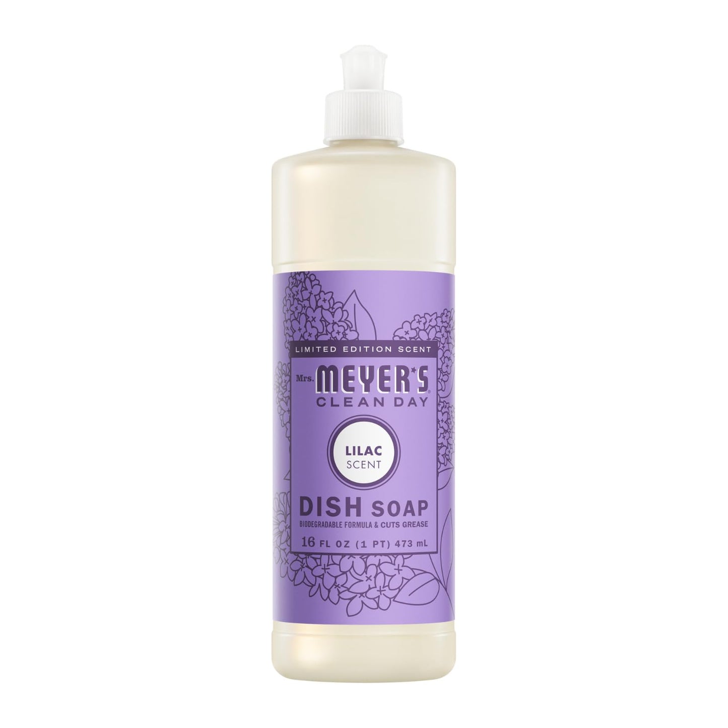 Mrs. MEYER'S Variety, 1 Room Freshener, 8 OZ, 1 Liquid Dish Soap, 16 OZ, 1 Liquid Hand Soap,12.5 OZ, 1 Multi-Surface Cleaner 16 OZ, 1 CT (Lilac)