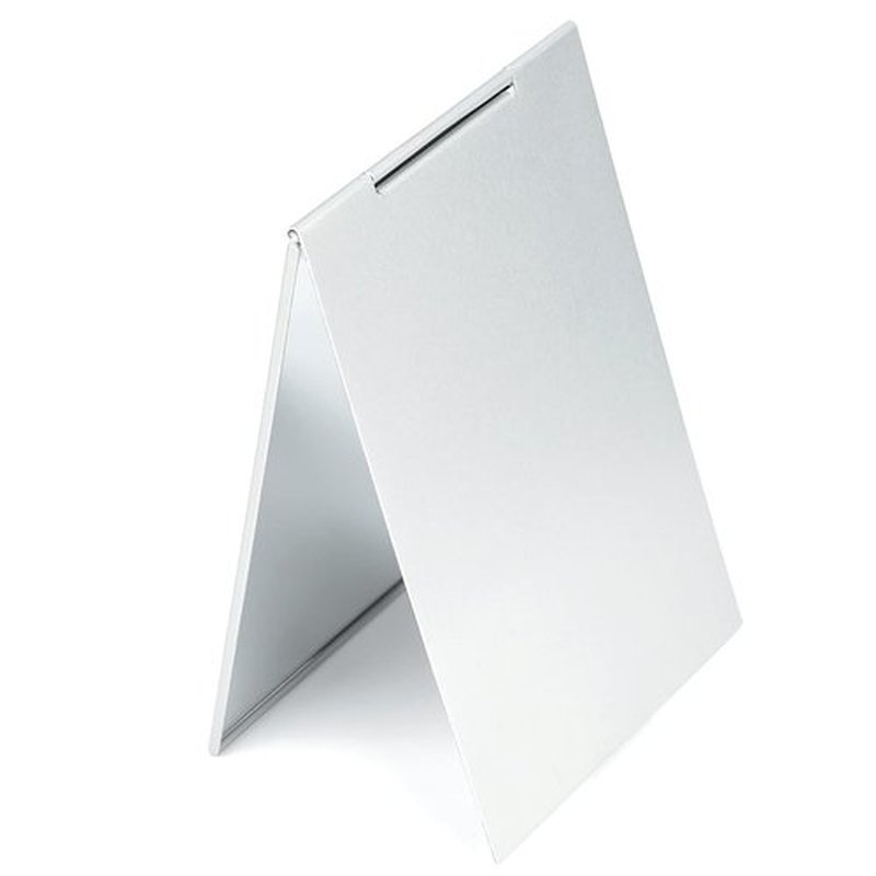G2PLUS Portable Folding Vanity Mirror, Single Side Travel Shower Shaving Mirror, 5.9'' x 3.94'' x 0.1'' Small Folding Mirror for Travel, Bathroom, Desk, Makeup, Beauty, Grooming