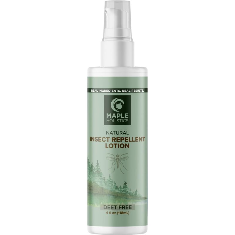 Bug Repellent Lotion - DEET Free Insect Repellent for Ticks & Mosquitoes | Citronella & Lemongrass Scent (4oz)