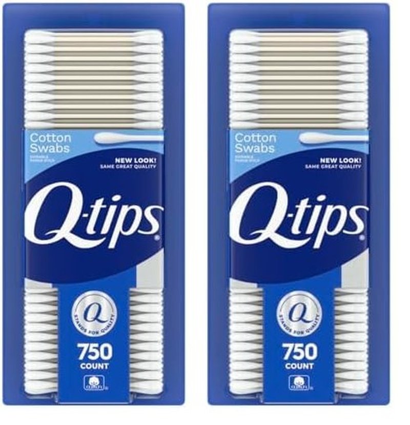 Q-tips Cotton Swabs, 750 ct (Pack of 2)