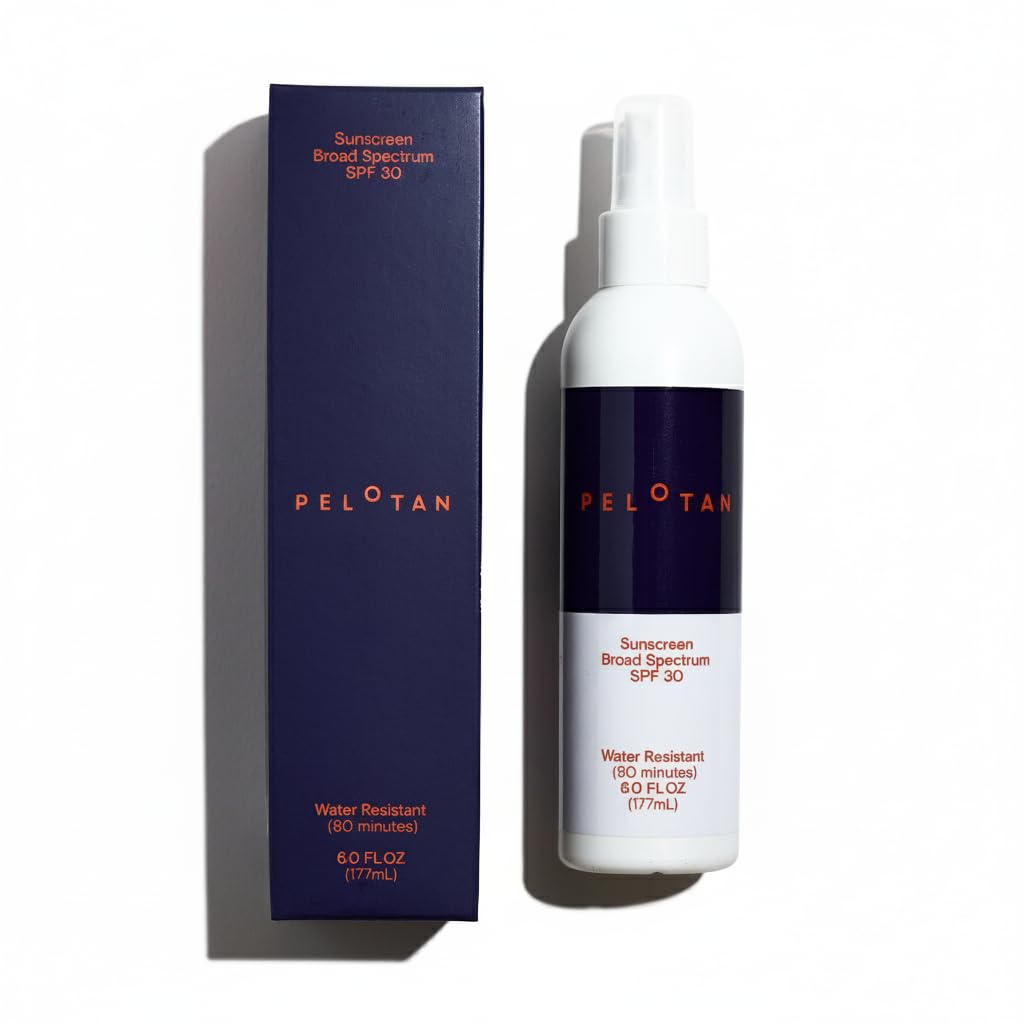 Pelotan Sports Sunscreen Spray SPF 30 (6 Fl Oz) - Lightweight, Sweat‑Resistant Sun Protection for Cyclists & Runners – Used by Pro Athletes